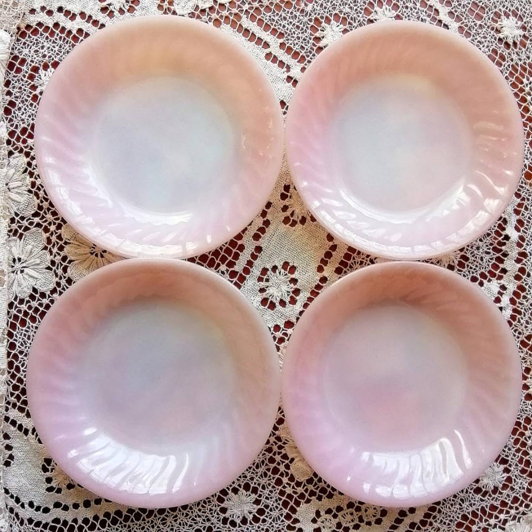 ファイヤーキング　ピンクスワール　サラダプレート　４枚　ピンクグラデーション キング ピンクスワール サラダプレート 4枚 ピンクグラデーション